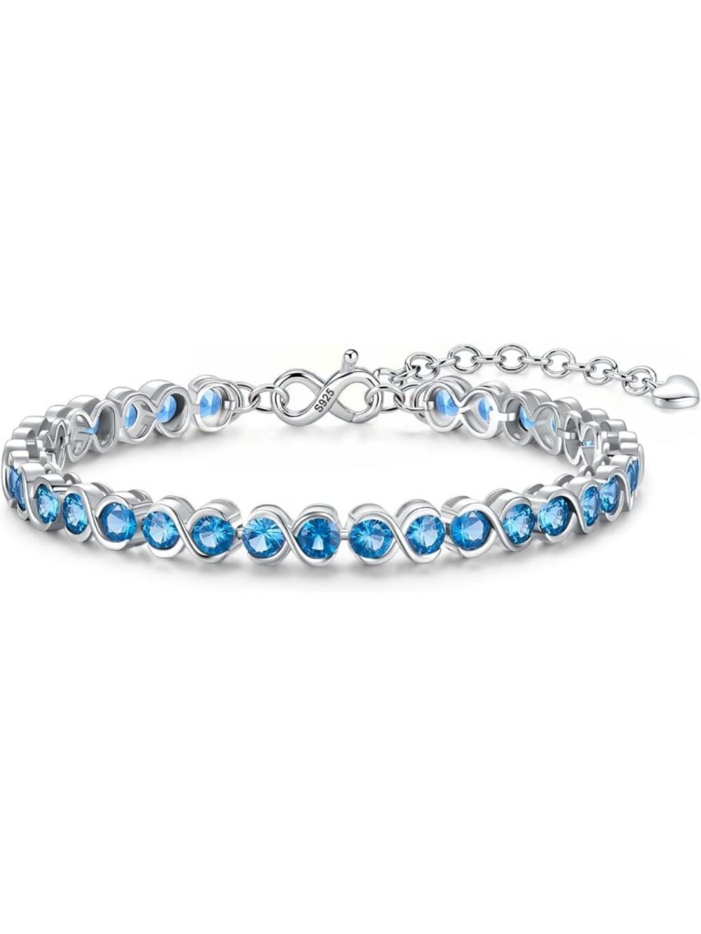 Stunning Round Cut Birthstone Tennis Bracelet for Women - Elegant Gift Idea